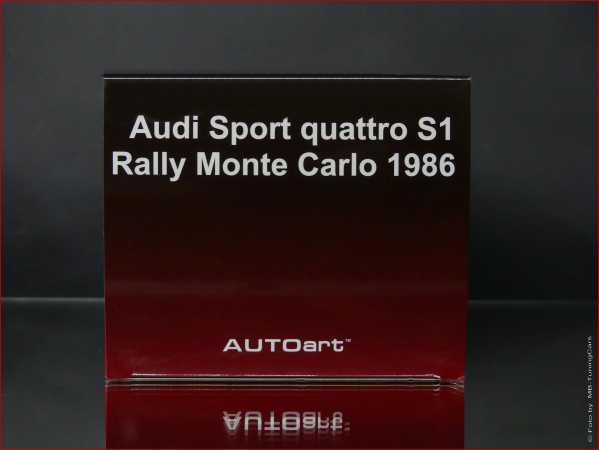 1:18 Audi Sport Quattro S1 WRC '86 #6 M.Hertz /Monte Carlo Rallye = NEU & OVP